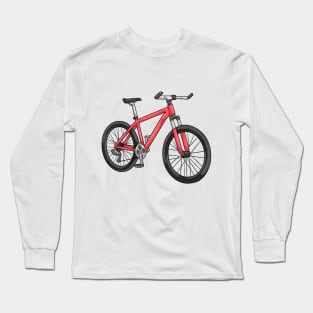 Men's bike red Long Sleeve T-Shirt